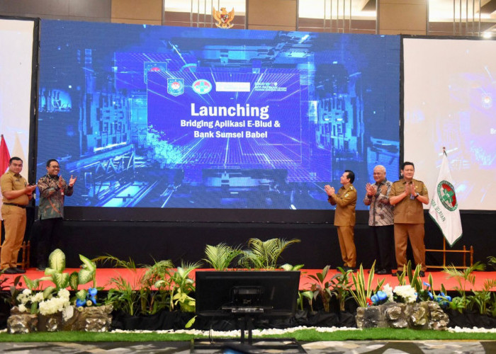 Pj Gubernur Sumsel Launching Aplikasi Pengelolaan Keuangan BLUD Berbasis Sistem Informasi Terintegrasi