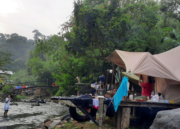 Dusun Camp Tempat  Glamping Pinggir Sungai yang Instagramable di Pagaralam