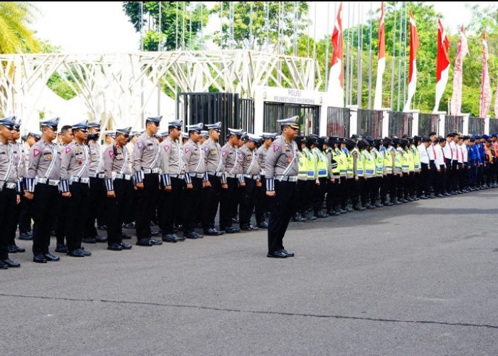 Gubernur Sumatera Selatan Cek Kesiapan Personel Gabungan Pengamanan Natal dan Tahun Baru