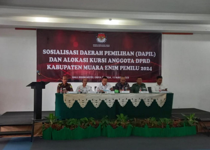 KPU Muara Enim Sosialiasikan Dapil dan Alokasi Kursi DPRD