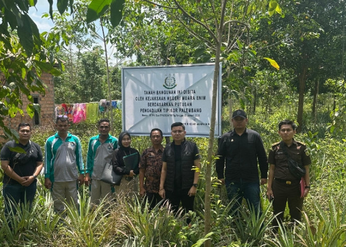 Aset Terpidana Korupsi Dana Desa Tanjung Medang Disita Kejari Muara Enim