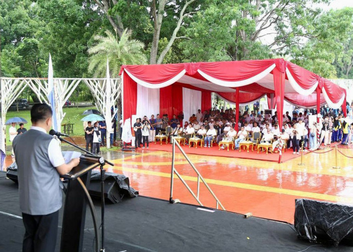 Kendalikan Inflasi, Pj Gubernur Sumsel Launching GSMP Goes to School and Office