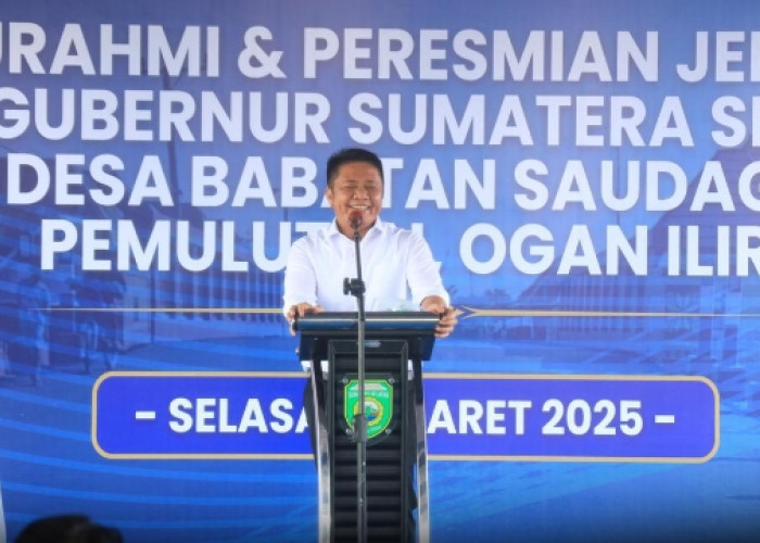 Kepada Masyarakat, Gubernur Sumsel Berpesan Jaga Infrastruktur yang Dibangun Pemerintah