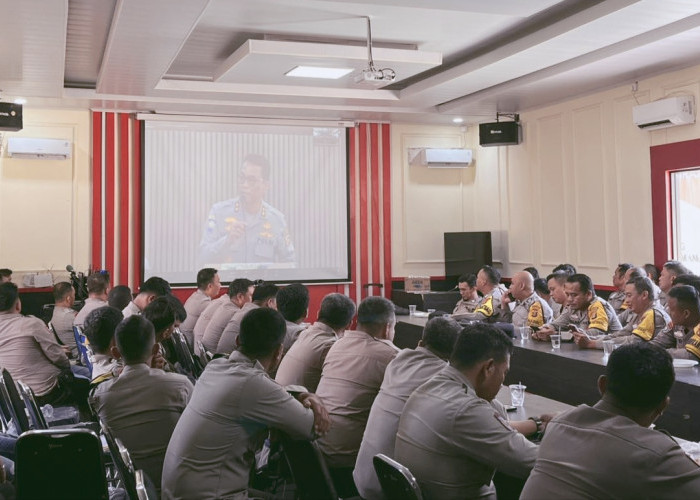 Gas Pol Ketahanan Pangan dan Siaga Karhutla, Polres Muara Enim Gelar Anev Bhabinkamtibmas