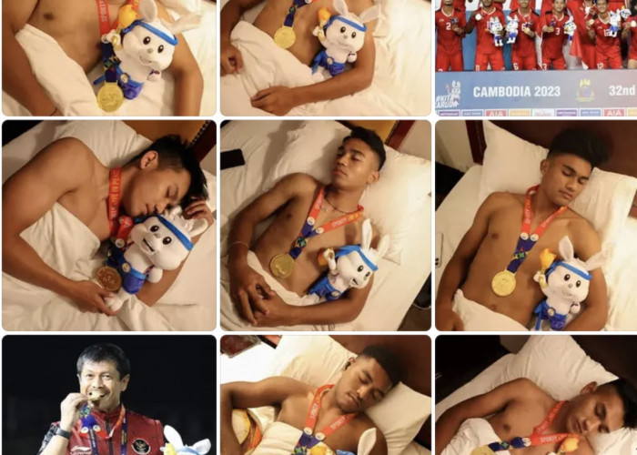 Raih Emas Setelah 32 Tahun, Punggawa Timnas Tidur Nyenyak Berkalung Medali 