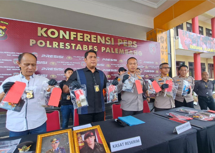 Polisi Bongkar Industri Pembuatan Senjata Api Rakitan di Palembang Sumsel, Ini Barang Buktinya