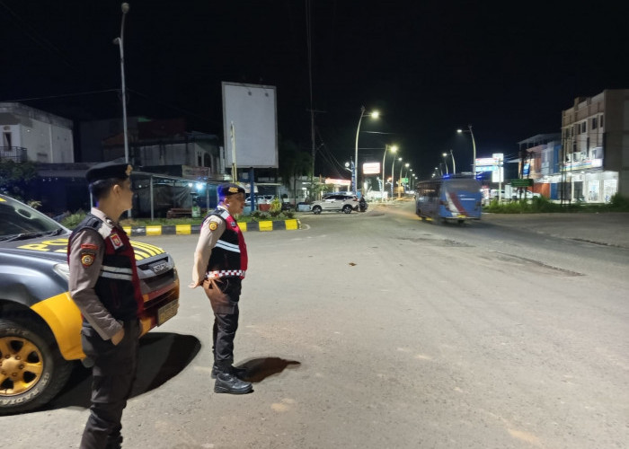 Patroli Perintis Presisi Jaga Rasa Aman Warga Kota Muara Enim
