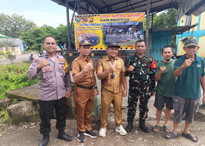 Polsek Lawang Kidul Pasang Spanduk Larangan Balap Liar