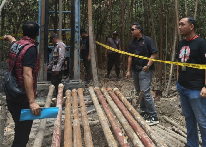Penambang Minyak Ilegal di Wilayah Gunung Megang Dibekuk Satreskrim Polres Muara Enim