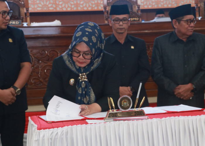 Pemkab-DPRD Muara Enim Sepakat Teken Raperda Perubahan APBD Rp2,5 Triliun