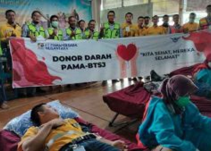 Dalam Rangka Bulan K3, PT Pamapersada Nusantara (Pama) Gelar Bakti Sosial Donor Darah 