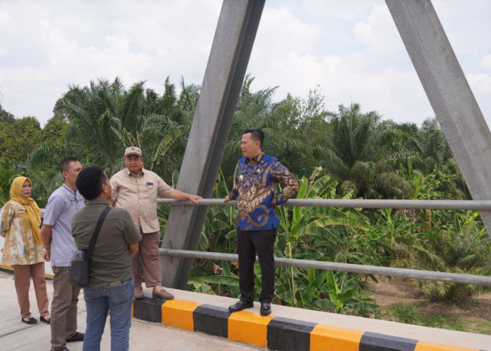 Rampung 100 Persen, Jembatan Air Lematang Desa Ujan Mas Lama Siap Diresmikan Gubernur Sumsel