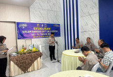 Syukuran HUT Lalu Lintas ke-71, Polres Muara Enim Gelar Potong Tumpeng