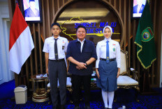 Gubernur Sumsel Beri Pesan kepada 2 Calon Paskibraka Nasional Agar Jaga Mental dan Harumkan Nama Daerah
