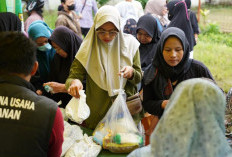 Ratusan Warga Tanjung Enim Serbu Sembako Murah