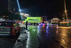 Patroli Malam, Polsek Gunung Megang Pastikan Jalur Simpang Belimbing Aman