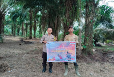 Mitigasi Karhutla, Bhabinkamtibmas Polres Muara Enim Intensifkan Edukasi kepada Masyarakat