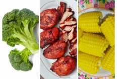 Perpaduan Ayam Panggang, Brokoli, dan Jagung Rebus jadi Pilihan Menu Sehat