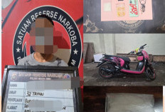 Pelaku Sembunyikan Sabu 25,38 Gram dalam Filter Udara Diringkus Satresnarkoba Polres Muara Enim