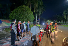 Cegah Balap Liar, Polisi Bubarkan Kerumunan Pemuda di Muara Enim