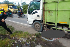 Penumpang Sepeda Motor di Muara Enim Meninggal Dunia di Tempat Karena Terlindas Truk
