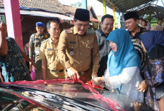 Bupati Serahkan Mobil Operasional di HUT Desa Sidomulyo dan Aur Duri