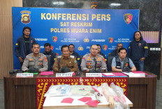 Polres Muara Enim Bekuk 5 Pelaku dan 1 Penadah Pencurian 163 Rolling Door dan 24 Pintu WC