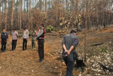 Cegah Karhutla, Pamatwil Polres Muara Enim Bersama Polsek Rambang Cek 13 Desa serta Wilayah Perkebunan