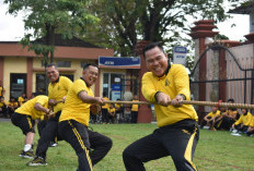 Kemeriahan Warnai Perayaan Hari Bhayangkara ke-80 di Polres Muara Enim