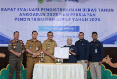 Sekda Sumsel Apresiasi Pendistribusian Beras 2025, Kawal Distribusi 2026