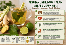Jangan Panik! Kolestrol dan Asam Urat Bisa Diatasi dengan Minum Air Rebusan Jahe, Daun Salam, Serai dan Jeruk