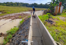 Perkuat Ketahanan Pangan Nasional dan Daerah, Pemkab Muara Enim Bangun Irigasi