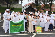 Gelar Pawai Ta'aruf, Ratusan Anak TPA se-Kecamatan Muara Enim Sambut Ramadan
