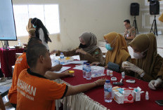 Cegah Penyakit Menular, Skrining Kesehatan Warga Binaan Lapas Kelas IIB Muara Enim