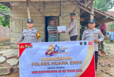 HUT Bhayangkara ke-80, Polsek Rambang Anjangsana dan Salurkan Bansos di 3 Desa