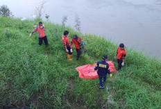 Mayat Mengapung di Sungai Enim Muara Enim Gegerkan Warga