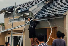 Angin Kencang Terjang Permukiman di Muara Enim dan Pasar Tanjung Enim